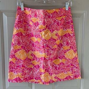 Lilly Pulitzer Jubilee Skirt - Size 4, Pink & Orange